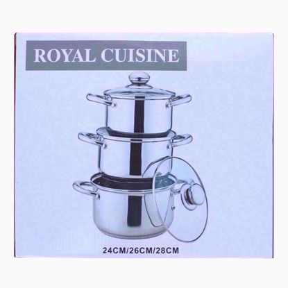 Picture of ROYAL CUISINE S/S STOCK POT 6PC SET 24-28