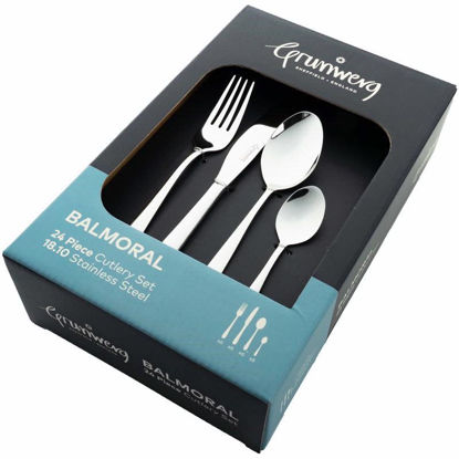 Picture of GRUNWERG BALMORAL CUTLERY SET 24 PCS (SP12)