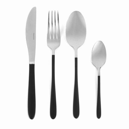 Picture of SALTER NOIR SILVER CUTLERY SET 16PC