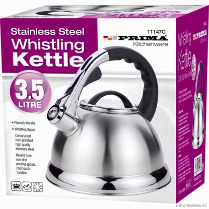Picture of PRIMA WHISTLING KETTLE 3.5LT CHROME