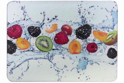 Picture of APOLLO GLASS CHOPPING BOARD FRUIT 28X38