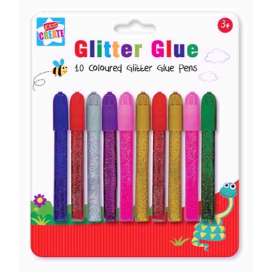 Picture of Kids Create Glitter Glue Pens 10
