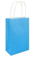 Neon Blue Gift Bag with Handle