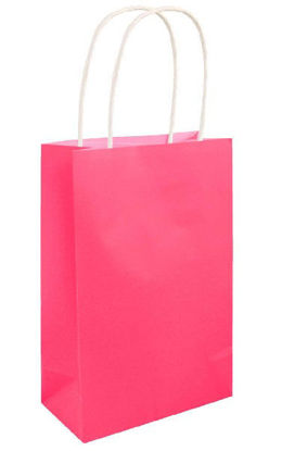 Neon Pink Gift Bag with Handle