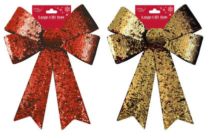 Reversible Red and Gold Bow