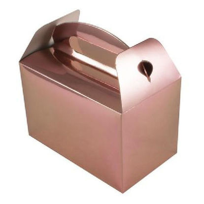 Metallic Rose Gold Party Boxes