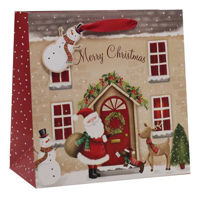 Santa House Large Square Bag