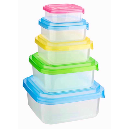 Storage Box with Colourful Lid
