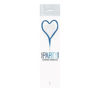 Picture of 7IN HEART SHAPE BLUE GLITZ CAKE DECORATION
