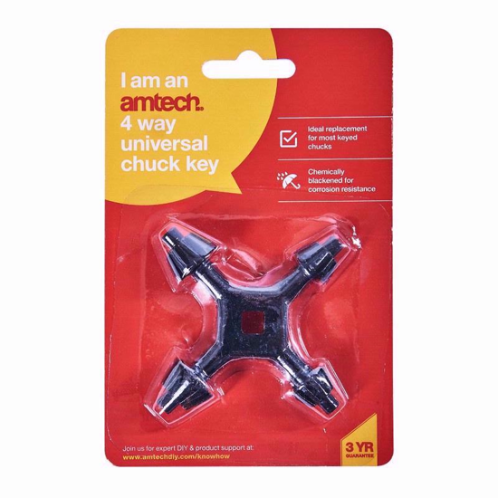 Picture of AMTECH CHUCK KEY UNIVERSAL 4PC