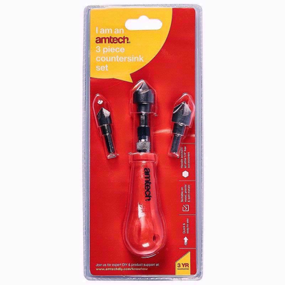 Picture of AMTECH COUNTERSINK 3PC SET