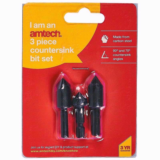 Picture of AMTECH COUNTERSINK BIT 3PC SET