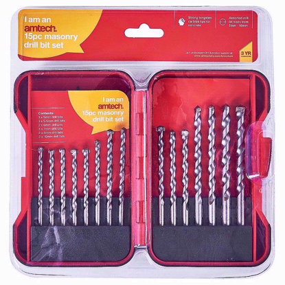 Picture of AMTECH DRILL MASONRY BIT 15PC SET