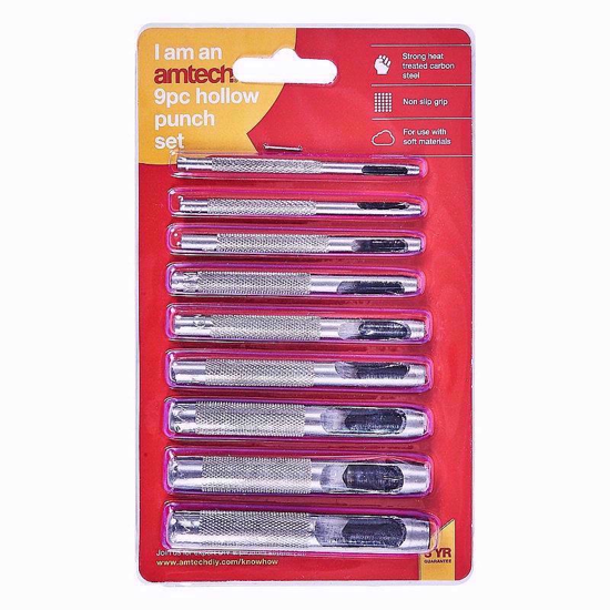 Picture of AMTECH HOLLOW PUNCH 9PC SET