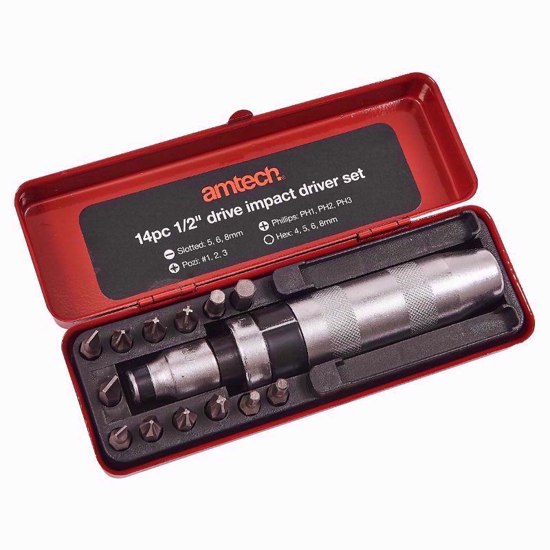 Picture of AMTECH IMPACT DRIVER SET 1/2 INCH 14PC