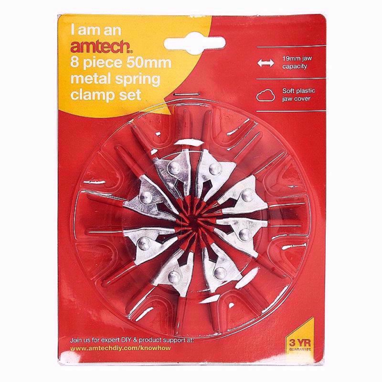 Picture of AMTECH METAL SPRING CLAMP SET 8PC