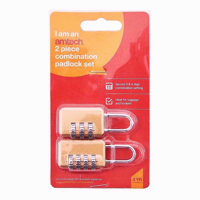 Picture of AMTECH PADLOCK COMBINATION 2PC SET