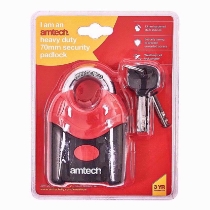 Picture of AMTECH PADLOCK H/DUTY SECRUITY 70MM