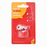 Picture of AMTECH PADLOCK RHOMBIC IRON 20MM