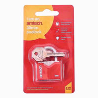 Picture of AMTECH PADLOCK RHOMBIC IRON 30MM