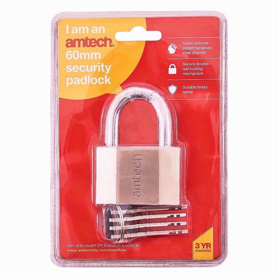 Picture of AMTECH PADLOCK SECURITY 60MM