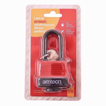 Picture of AMTECH PADLOCKS SHACKLE WEATHERPROOF 40MM