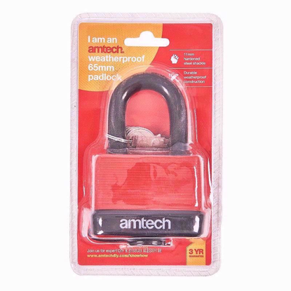 Picture of AMTECH PADLOCKS WEATHERPROOF 65MM