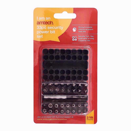 Picture of AMTECH POWER BIT SECURITY 33PC SET