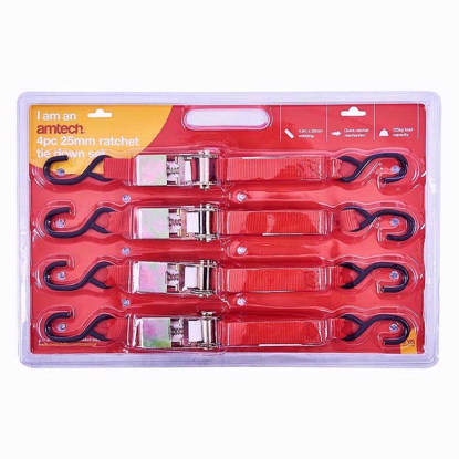 Picture of AMTECH RATCHET TIE 4PC SET 1 X15