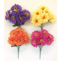 Picture of CARNIVAL ZINNIA BUSH 4 COLOURS MIX