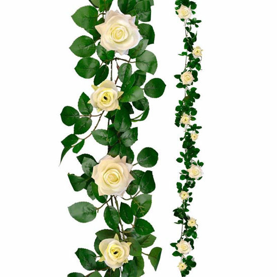 Picture of ROSE GARLAND 1.9M CREAM