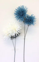 Picture of SPIKY MUM BLUE CREAM SINGLE STEM