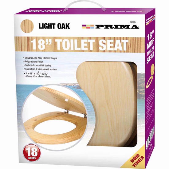 Picture of PRIMA MDF TOILET SEAT LIGHT OAK