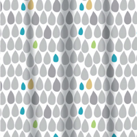 Picture of SABICHI PEVA SHOWER CURTAIN RAIN DROP