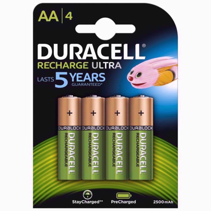 Picture of DURACELL BATTERIES RECHARGABLE AA 2500 MAH
