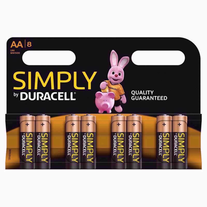 Picture of DURACELL BATTERIES SIMPLY 8PK AA EACH
