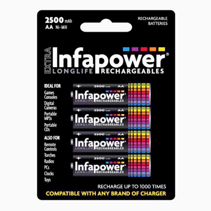 Picture of INFAPOWER RECHARGABLE AA 2500 BATTERY