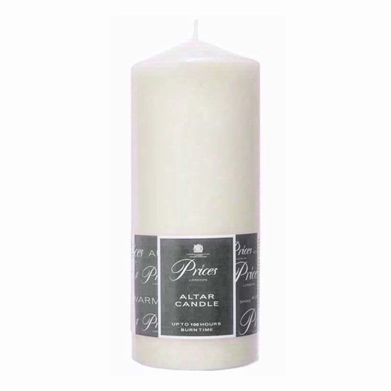 Picture of PRICES PILLAR CANDLE IVORY 20X8CM 