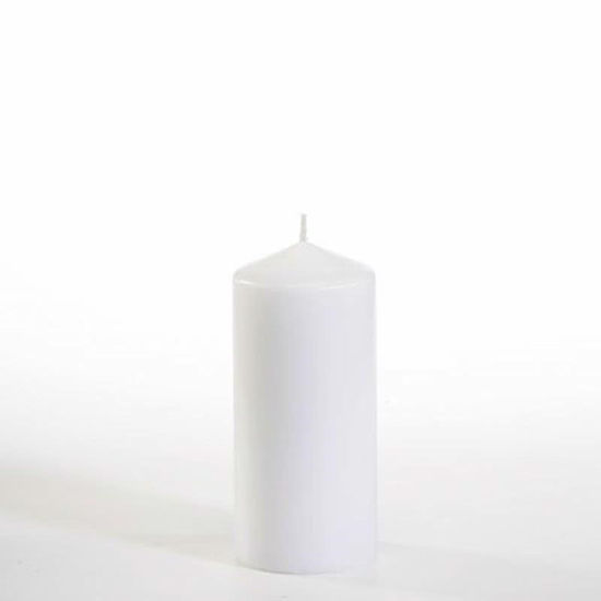 Picture of QUALITATSKERZE PILLAR CANDLE 6X13CM WHITE