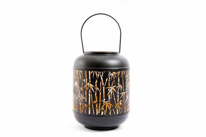 Picture of METAL CANDLE LANTERN BAMBOO DESIGN 18X262CM