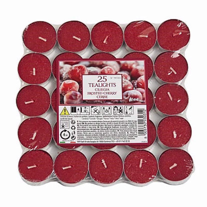 Picture of PRICES TEALIGHTS ALADINO 25 FROSTED CHERRY