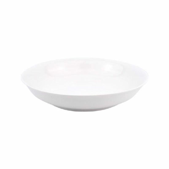Picture of CERAMIC WHITE SHALLOW BOWL 20CM