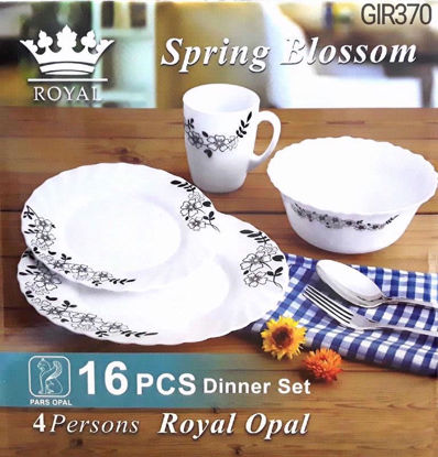 Picture of ROYAL OPAL BLOSSOM DINNER SET 16PCE