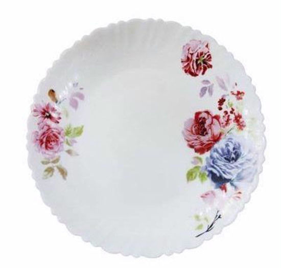 Picture of OPAL GLASS FLORAL PLATE 10.5 INCH