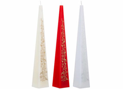 Picture of CHRISTMAS ADVENT CANDLE 5 X 31.5CM