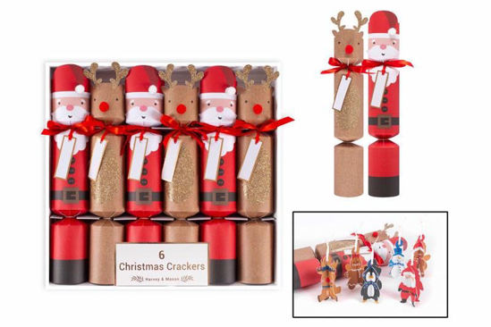 Picture of CHRISTMAS CRACKER SANTA 12 INCH 6PK