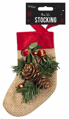 Picture of CHRISTMAS MINI STOCKING DECORATION