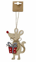 Picture of FESTIVE MAGIC MOUSE HANGING DEC 15CM