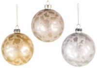 Picture of PREMIER BAUBLES 80MM ANIMAL PRINT DECOR