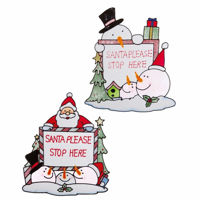 Picture of PREMIER SANTA STOP WINDOW CLING